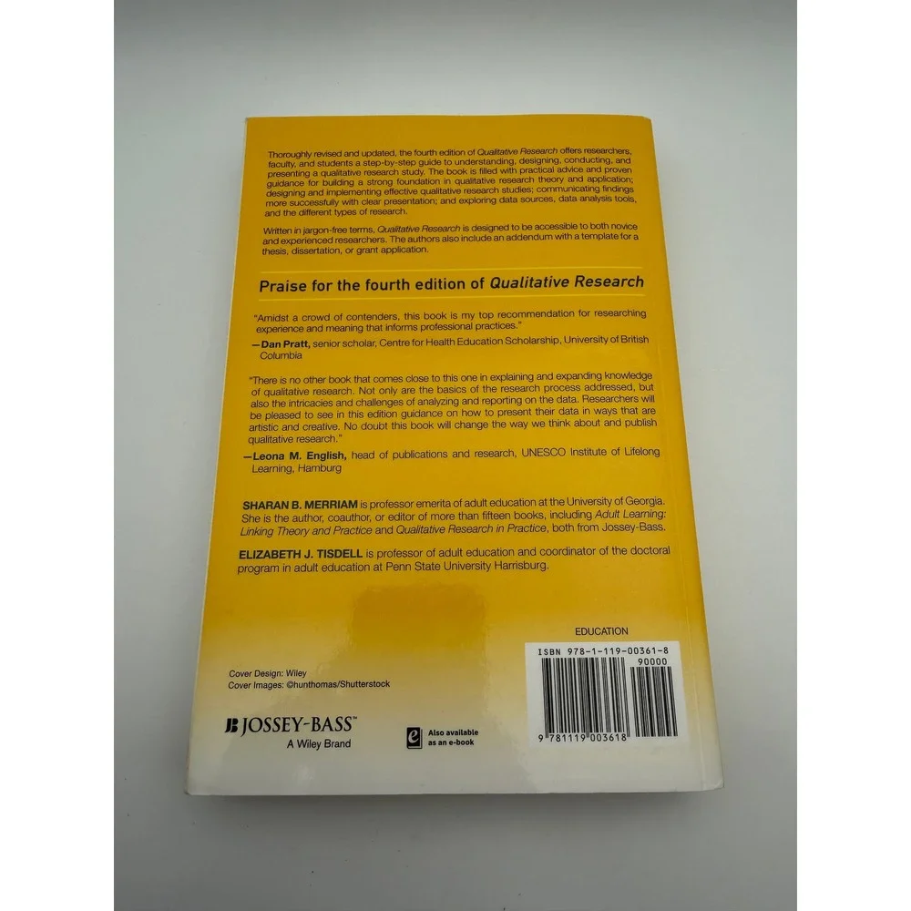 Qualitative Research Guide Design Implementation 4th Ed Merriam Tisdell K039